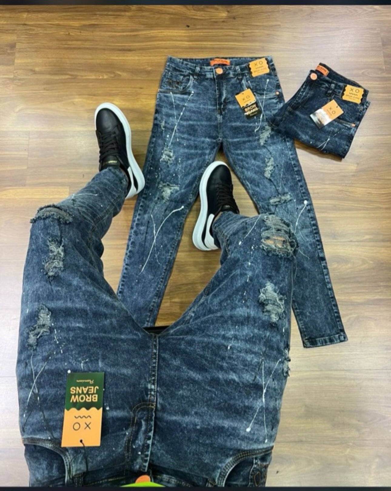 Calça Jeans Modelo Jogador