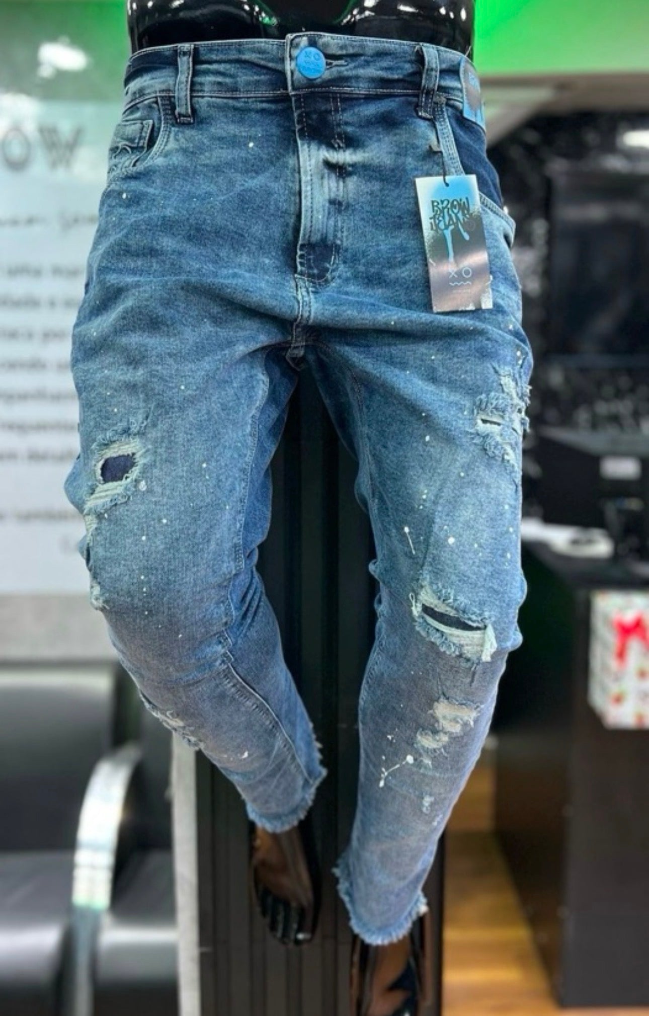 Calça Jeans Modelo Jogador